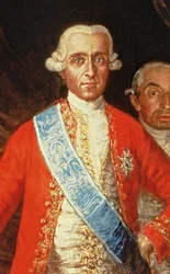Retrato de Don Jose Monino e Redondo I, conde de Floridablanca, 1783 óleo sobre tela detalhe de 93235